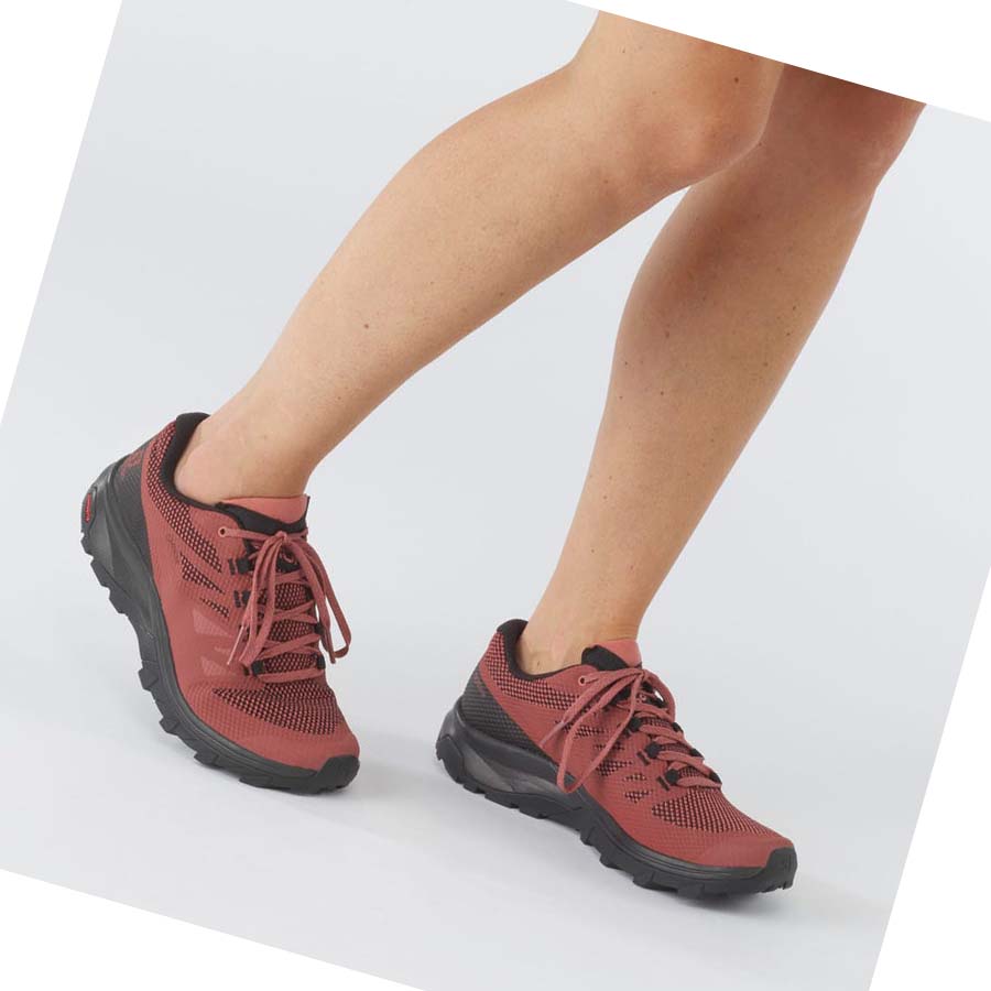 Tenis Senderismo Salomon WoOUTLINE GORE-TEX Mujer Rojos | MX 2795SGL